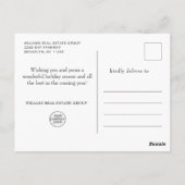 Red Boerderij Truck kerst Corporate Holiday Briefkaart (Achterkant)