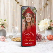 Red Boho Afstuderen klasse van 2024 Kaart