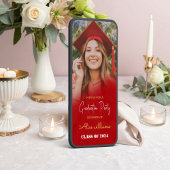 Red Boho Afstuderen klasse van 2024 Kaart