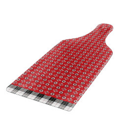 Red Boho Bandana Print Snijplank