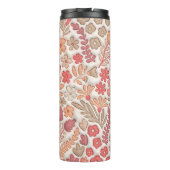 Red Boho Floral Mama Thermosbeker (Achterkant)