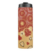 Red Boho Geometric Abstract 2 Thermosbeker (Voorkant)