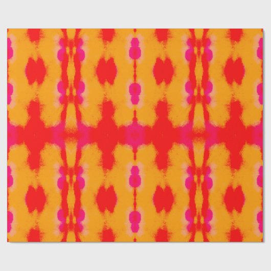 Red Boho mode. Perzisch tapijt. Waterverf Layer Cadeaupapier (Vlak)