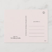 Red Boho Polka Dot Kerstmis Abstract met drie foto Feestdagenkaart (Achterkant)