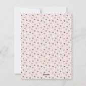 Red Boho Polka Dot Kerstmis, drie foto's Feestdagenkaart (Achterkant)