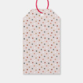 Red Boho Polka Dot Prettige feestdagen van Cadeaulabel (Achterkant)