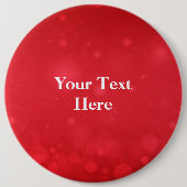 Red Bokeh Design Sjabloon, personaliseren Ronde Button 6,0 Cm (Voorkant)