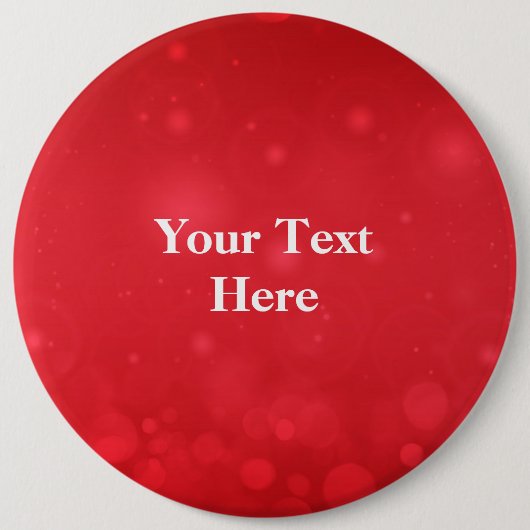 Red Bokeh Design Sjabloon, personaliseren Ronde Button 6,0 Cm (Voorkant)