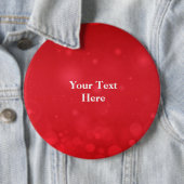 Red Bokeh Design Sjabloon Ronde Button 6,0 Cm (In situ)