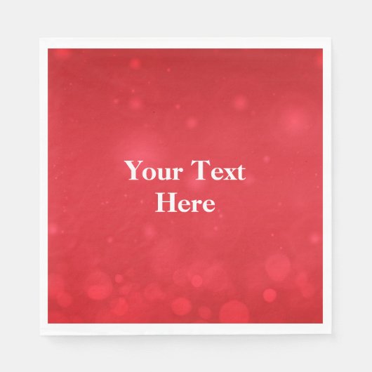 Red Bokeh Design SJABLOON Servet (Voorkant)