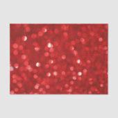 Red Bokeh Glitter Pattern Tissuepapier (Voorkant)