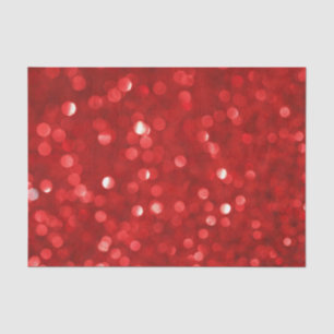 Red Bokeh Glitter Pattern Tissuepapier