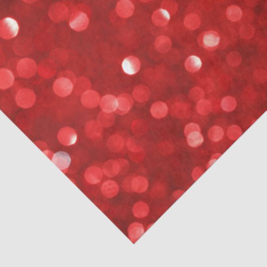 Red Bokeh Glitter Pattern Tissuepapier (Detail)