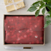 Red Bokeh Glitter Pattern Tissuepapier (Geschenk)