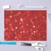 Red Bokeh Glitter Pattern Tissuepapier (Craft)