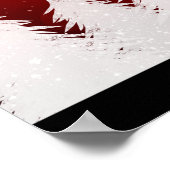 Red Bokeh Kerstverkoop Retail Advertentie Poster (Hoek)