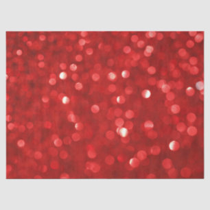Red Bokeh Style Glitter Tissuepapier