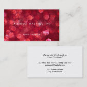 Red Bokeh Visitekaartje (Voorkant / Achterkant)