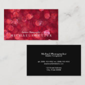 Red Bokeh Visitekaartje (Voorkant / Achterkant)