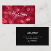 Red Bokeh Visitekaartje (Voorkant / Achterkant)