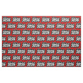 Red Bold Brush Klasse van 2025 Stof (Fat Quarter)