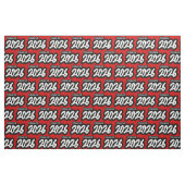 Red Bold Brush Klasse van 2026 Stof (Fat Quarter)