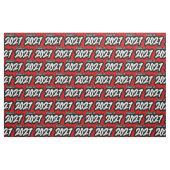 Red Bold Brush Klasse van 2027 Stof (Fat Quarter)