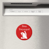 Red Bon Voyage Magnet (Insitu (Vaatwasser))