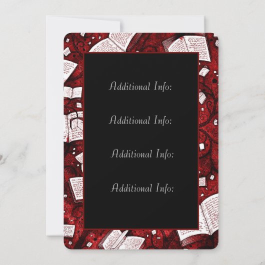 Red Book Launch Party Kaart (Achterkant)