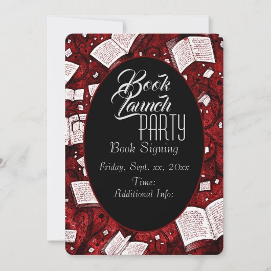 Red Book Launch Party Kaart (Voorkant)