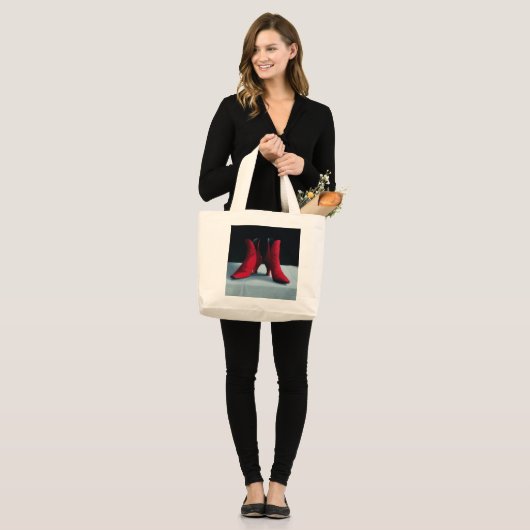 Red Boots 1995 Grote Tote Bag (Voorkant (model))