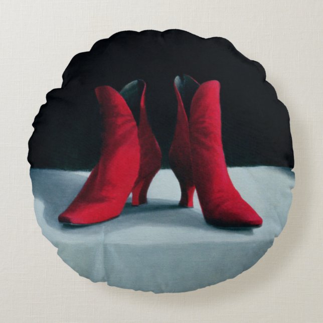 Red Boots 1995 Rond Kussen (Voorkant)