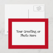 Red Border Briefkaart (Voorkant / Achterkant)