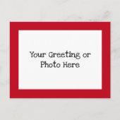 Red Border Briefkaart (Voorkant)