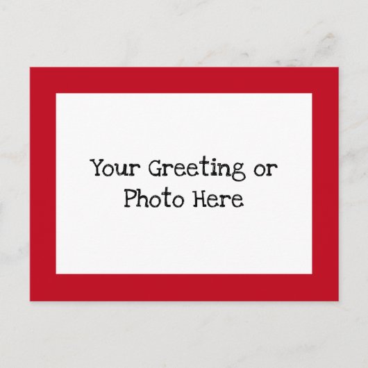 Red Border Briefkaart (Voorkant)