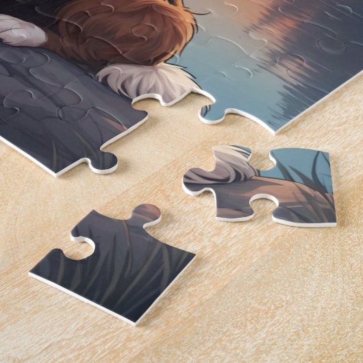 Red Border Collie Legpuzzel (Zijkant)