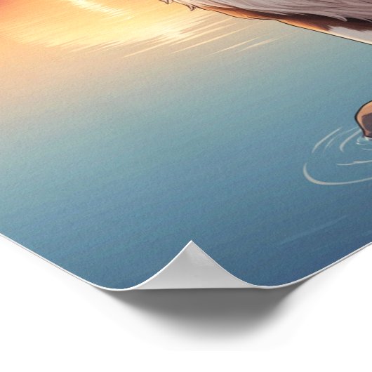 Red Border Collie Poster (Hoek)