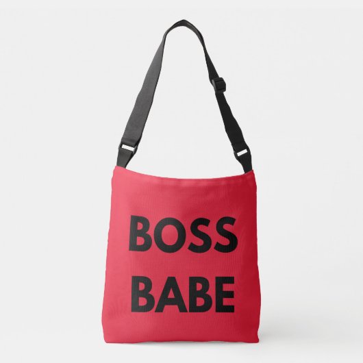 Red Boss Babe Crossbody Tas (Voorkant)
