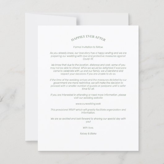 Red Botanical Initials Elegant Wreath Wedding Pic (Achterkant)