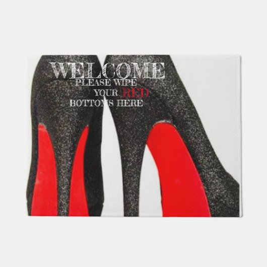RED BOTTOM-deuropening Deurmat (Voorkant)