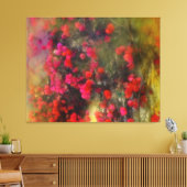 Red Bougainvillea Flowers Impressionisme Fine Art Canvas Afdruk (Insitu (Woonkamer))
