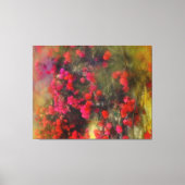 Red Bougainvillea Flowers Impressionisme Fine Art Canvas Afdruk (Voorkant)
