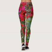 Red Bougainvilleas Leggings (Achterkant)