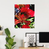 Red Bouganvilla Poster (Thuiskantoor)