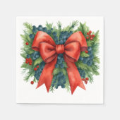 Red Bow Baby Shower Christmas Brunch Servet (Voorkant)