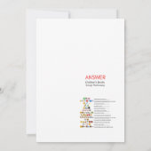 Red Bow Baby Shower - Editable Name, 5x7 Kaart (Achterkant)