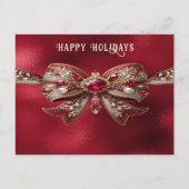 Red Bow-Briefkaart Briefkaart (Voorkant)