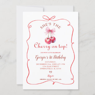 Red Bow Cherry op de eerste verjaardag van Top Gir Kaart