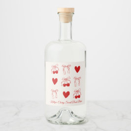 Red Bow Cherry Sweet Bachelorette Party Decor Likeurfles Etiket