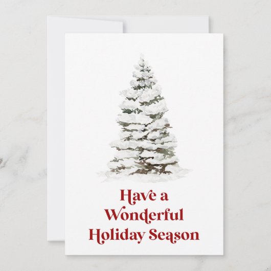 Red Bow Christmas Party Invitation Holiday Dinner  Kaart (Achterkant)